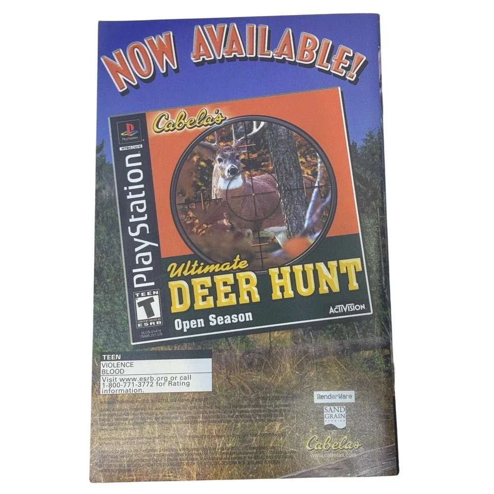 Cabelas Big Game Hunter‎ Activision PlayStation 2 Video Game Manual